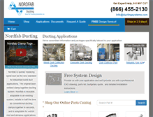 Tablet Screenshot of ductingsystems.com